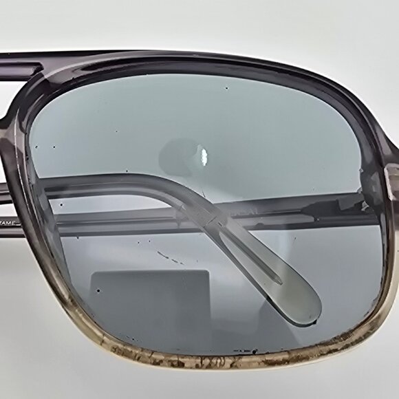 Bill Blass 3300 Universal Crystal Grey Frame Blue Glass Lens Aviator Sunglasses - Picture 15 of 16